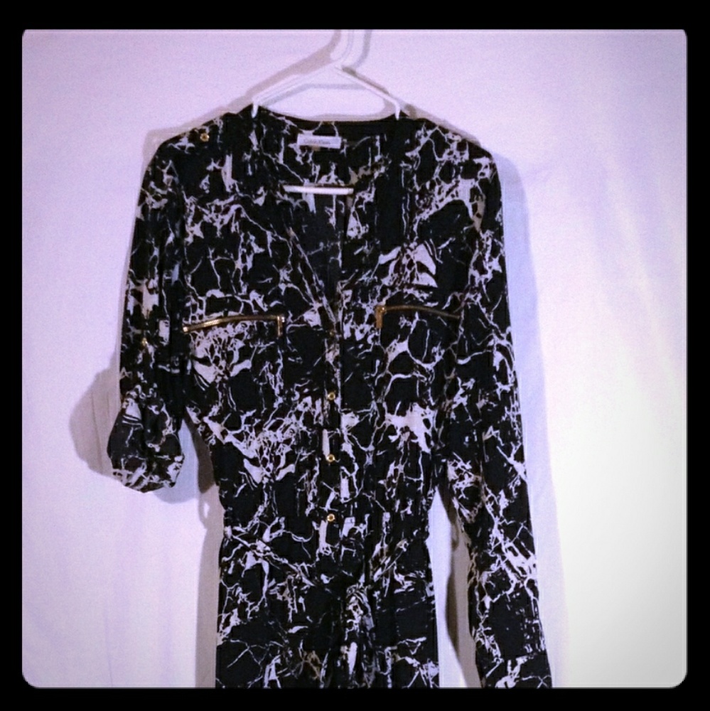 Silk Calvin Klein Jumpsuit w/belt